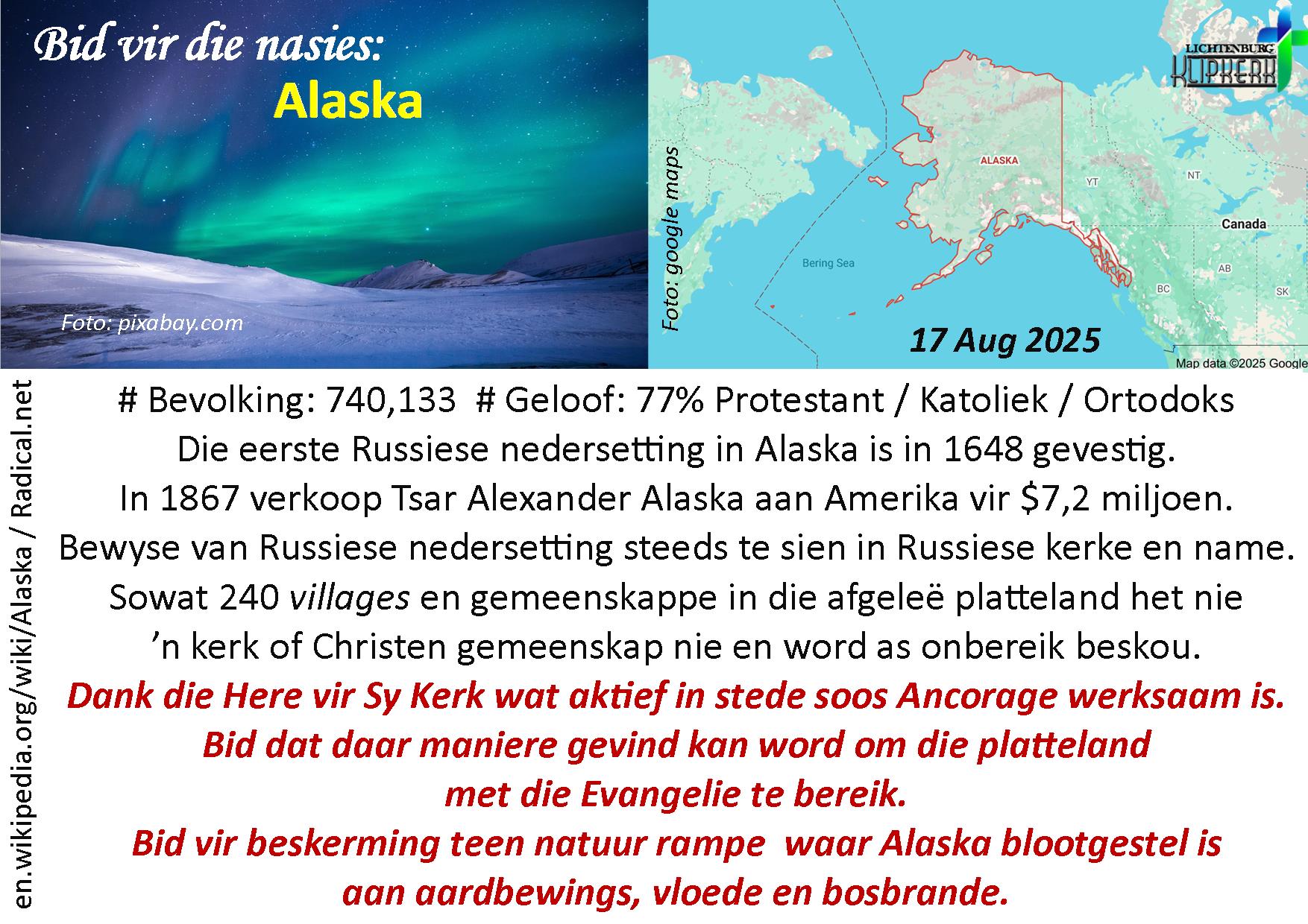 bid vir die nasies, Sirie, klipkerk wereldfokus