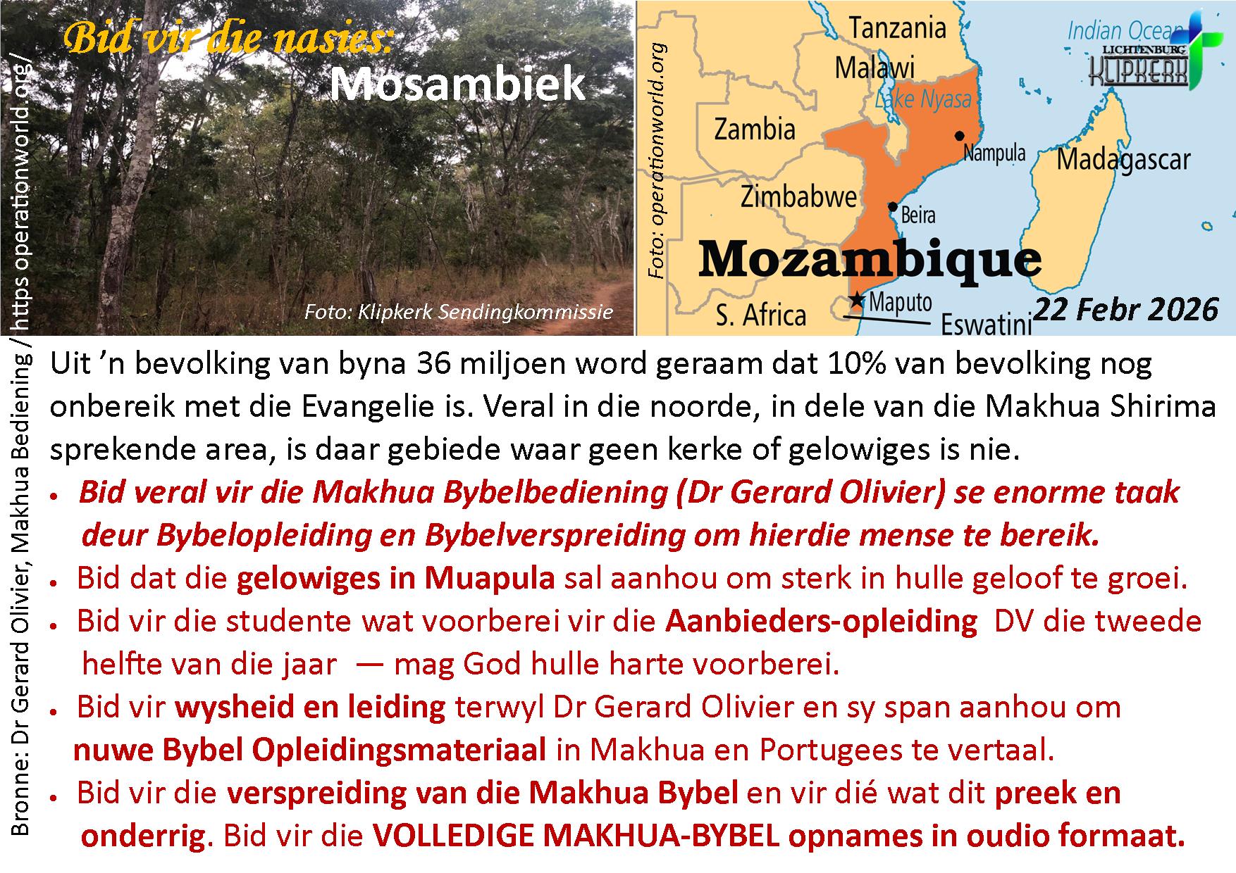 bid vir die nasies, Onbereiktes, klipkerk wereldfokus