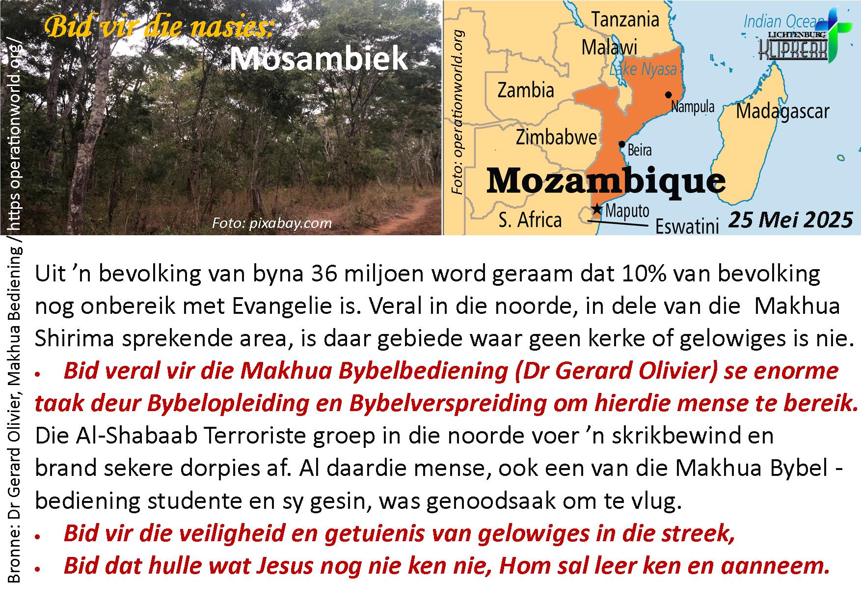 bid vir die nasies, Sirie, klipkerk wereldfokus