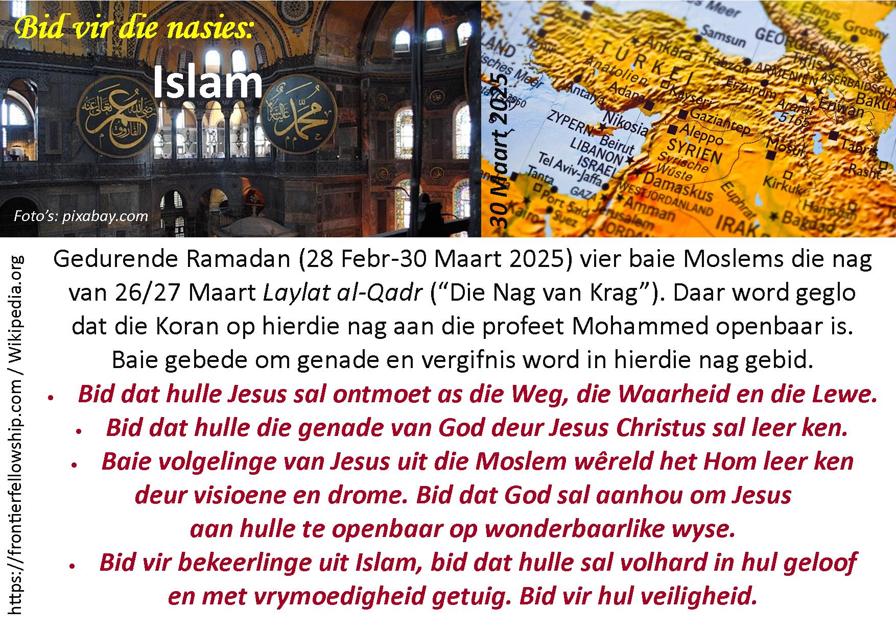 bid vir die nasies, Sirie, klipkerk wereldfokus